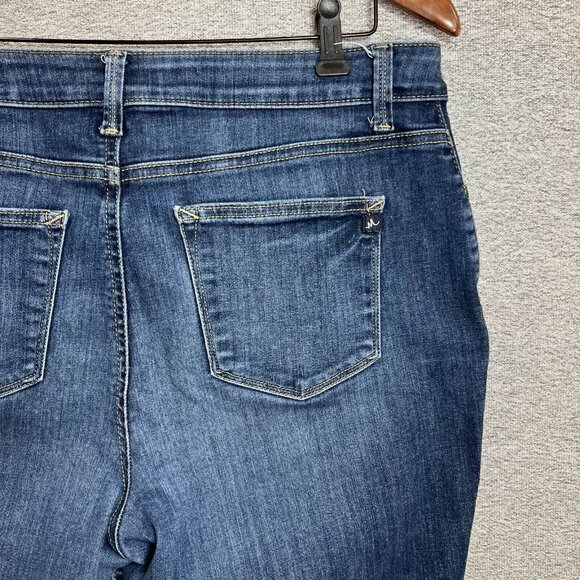 Maurices Jeans Women Size L Blue Skinny High Rise Button Fly Stretch Curvy - Picture 13 of 16